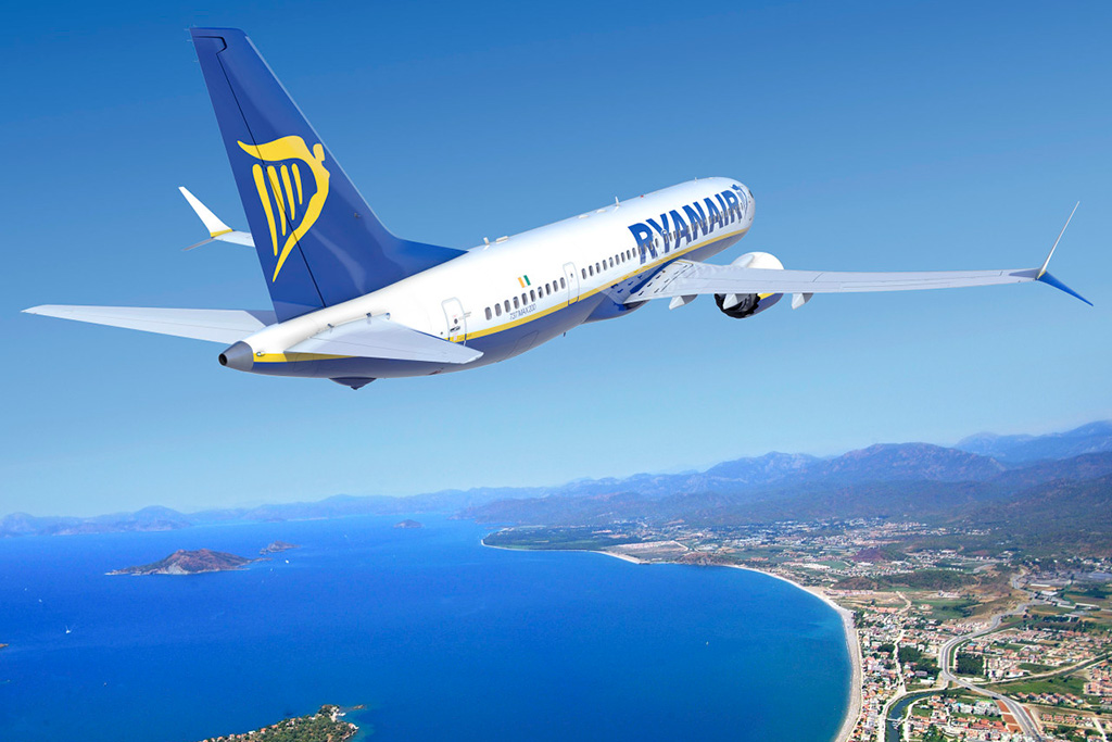 Ryanair:Αύξηση επιβατικής κίνησης τον Μάρτιο