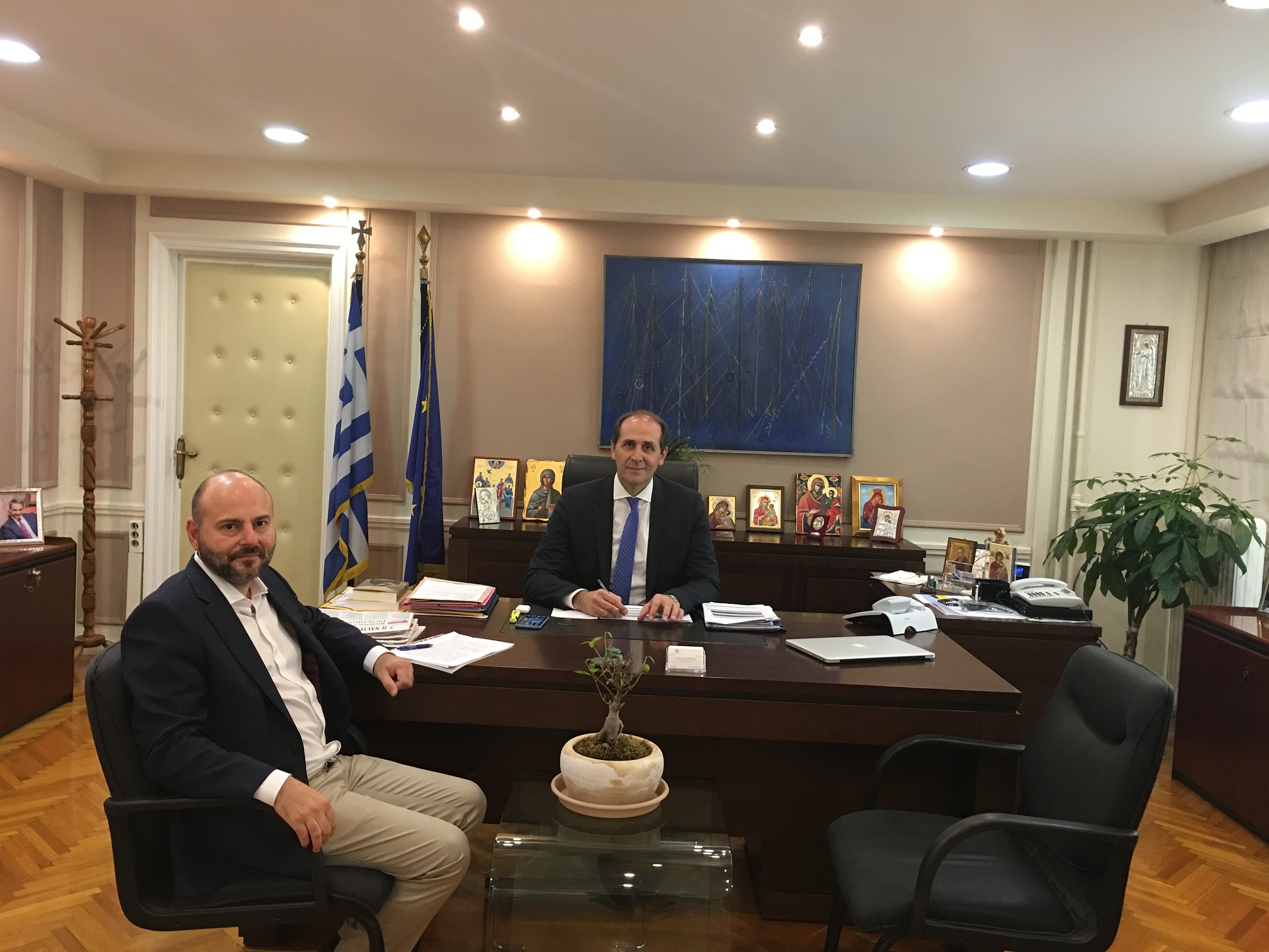 Επανεκκίνηση του κατασκευαστικού κλάδου με την αναστολή ΦΠΑ στα νεόδμητα ακίνητα – Συνάντηση του Προέδρου του ΤΕΕ με τον Υφυπουργό Οικονομικών