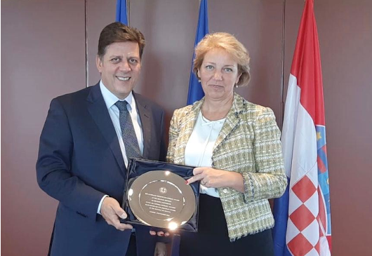 Συνάντηση Αναπληρωτή Υπουργού Εξωτερικών, Μιλτιάδη Βαρβιτσιώτη, με την Υπουργό Ευρωπαϊκών Υποθέσεων της Κροατίας Andreja Metelko-Zgombic  (Αθήνα, 08.11.2019)