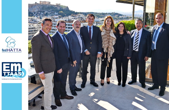 Τον δυναμικό ρόλο του φορέα EMTTAAS (East Mediterranean Travel & Tourist Agents Associations Synergies) στην τουριστική ανάπτυξη της ευρύτερης περιοχής της Νοτιοανατολικής Μεσογείου παρουσίασε η FedHATTA στην ηγεσία του Υπουργείου Τουρισμού και του ΕΟΤ
