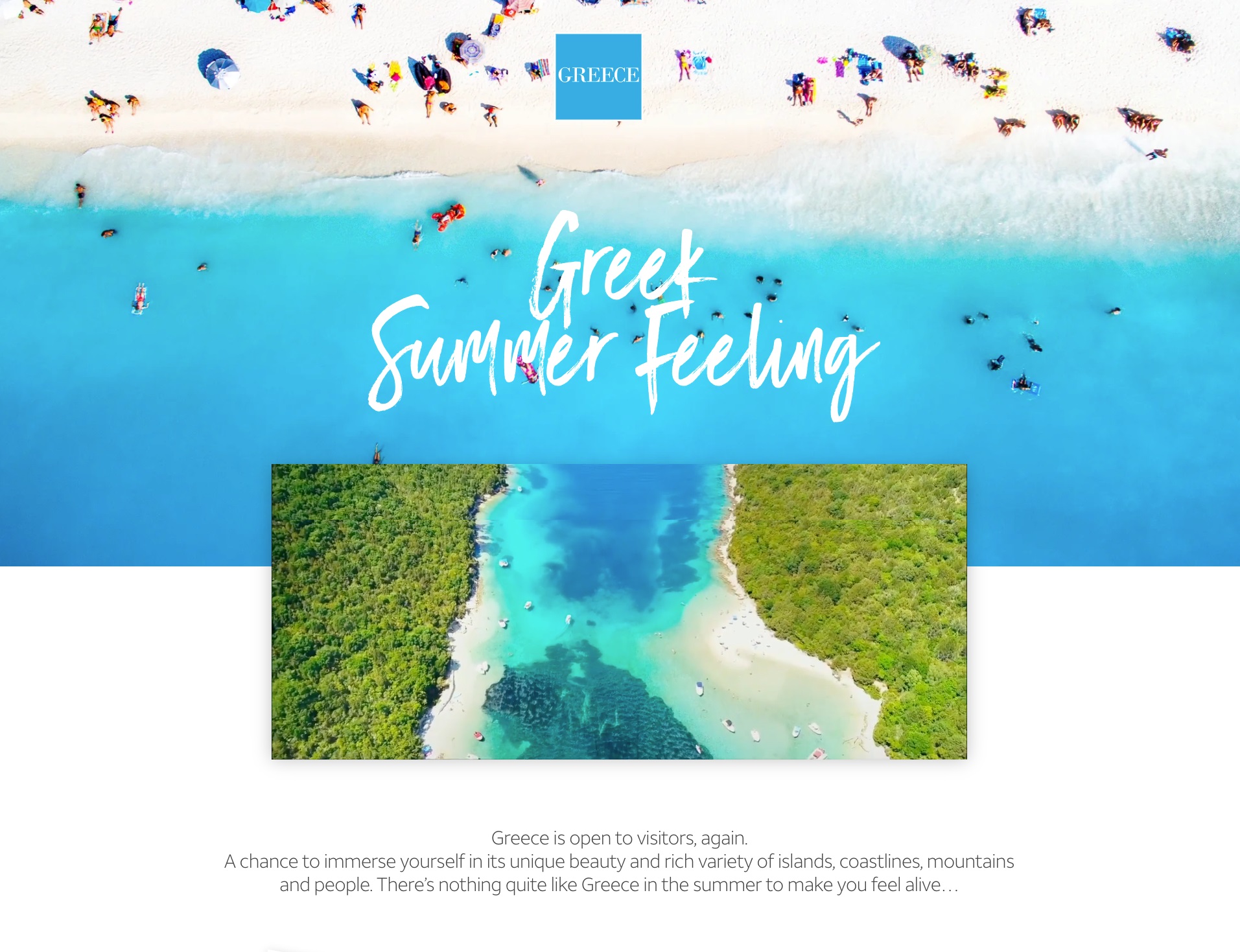 «Greek Summer Feeling»: Η Ελλάδα υποδέχεται ξανά τους επισκέπτες της Στρατηγική Συνεργασία  ΕΟΤ-Bloomberg