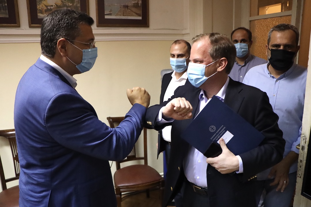 Σύσκεψη του Περιφερειάρχη Κεντρικής Μακεδονίας με τον Υπουργό Υποδομών και Μεταφορών