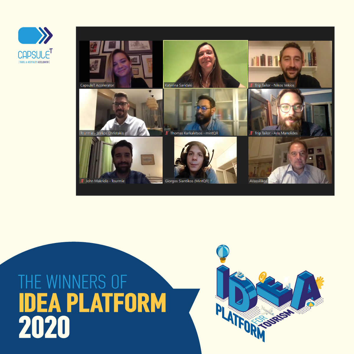 Αυτοί είναι οι νικητές του πρώτου Idea Platform του CapsuleT