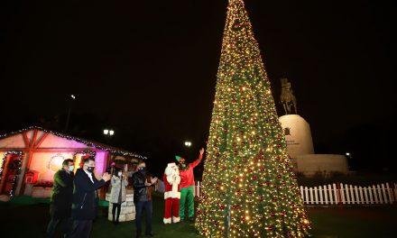 Φωταγωγήθηκε από τον Περιφερειάρχη Αττικής Γ. Πατούλη το χριστουγεννιάτικο δέντρο της Περιφέρειας Αττικής στο Πεδίο του Άρεως