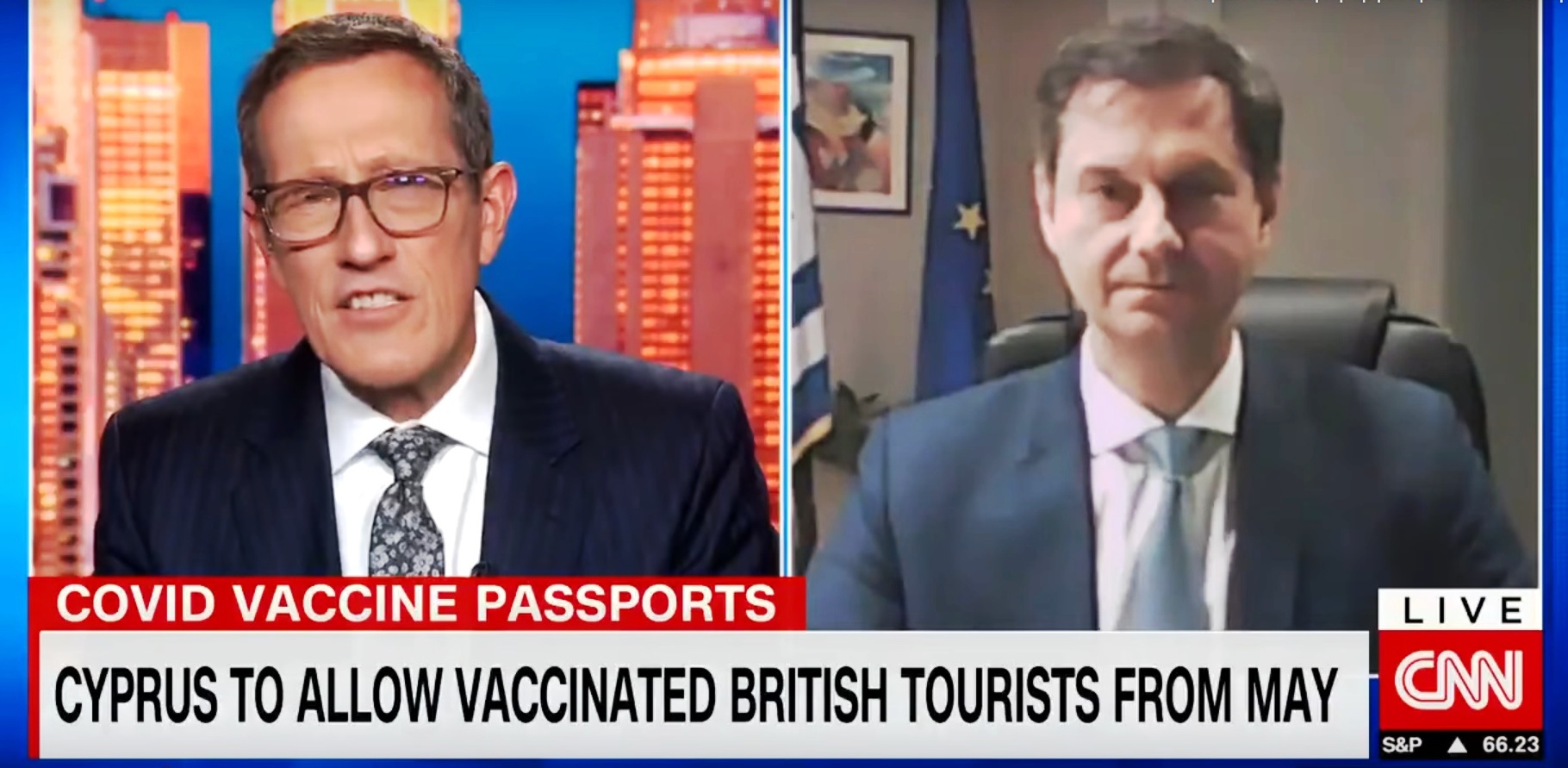 Θεοχάρης στο CNN: Κερδίζει έδαφος στην ΕΕ το πιστοποιητικό εμβολιασμού