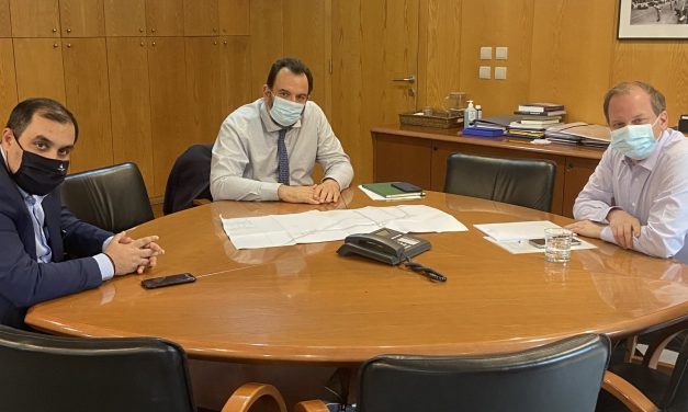 Συνάντηση Κ. Κατσαφάδου , Κ. Καραμανλή και Ν. Κουρέτα για τη διασύνδεση λιμανιού με όλα τα μέσα μεταφοράς και για τα έργα σε μετρό – τραμ