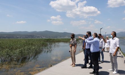 Αυτοψία του Περιφερειάρχη Κεντρικής Μακεδονίας στο έργο ανάπλασης της λίμνης Δοϊράνης
