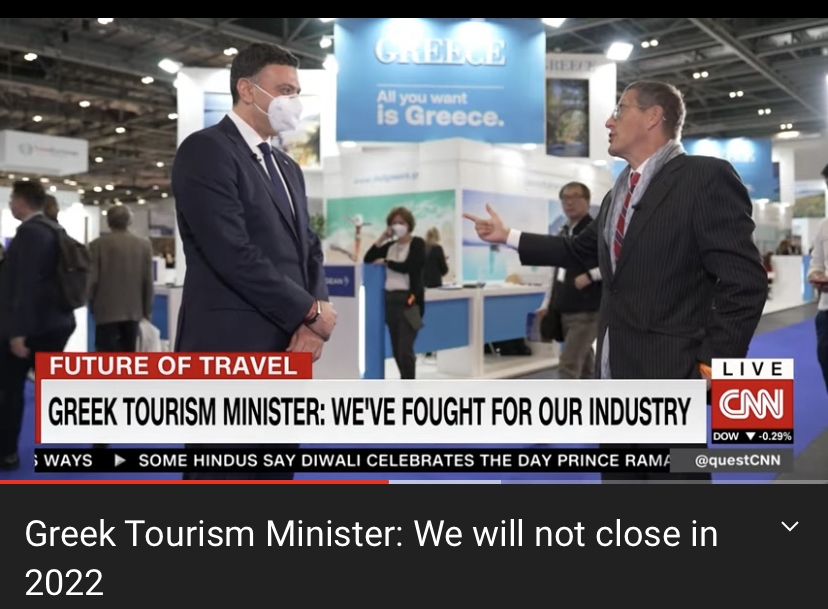 Κικίλιας στο CNN: Το 2022 θα είναι μια πολύ καλή χρονιά για τον ελληνικό τουρισμό