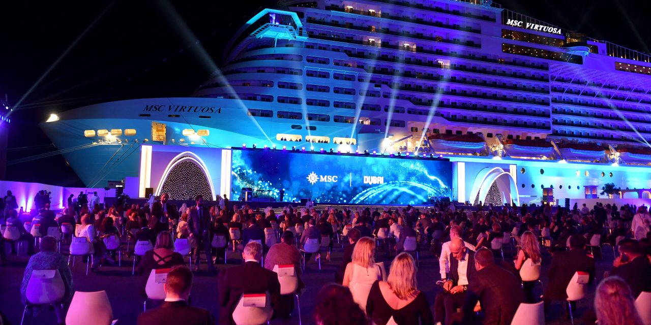 Λαμπερή τελετή ονοματοδοσίας του MSC Virtuosa της MSC Cruises στα Ηνωμένα Αραβικά Εμιράτα