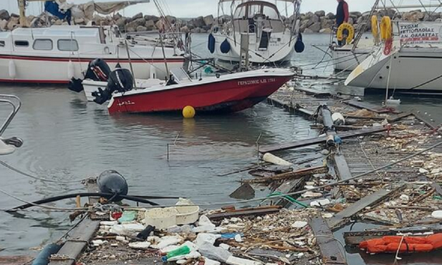 Μαρίνα Πάτρας: Τεράστιες ζημιές σε υποδομές & σκάφη