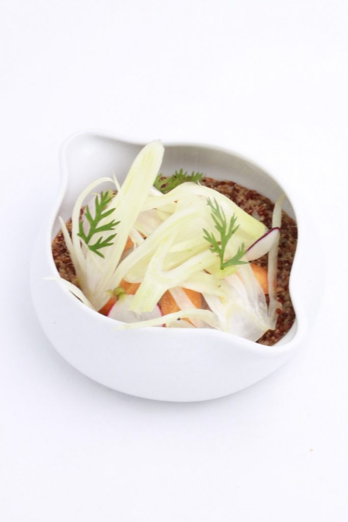 10 Ecole Ducasse Quinoa cooked and raw vegetables cookpot c Pia Garenne