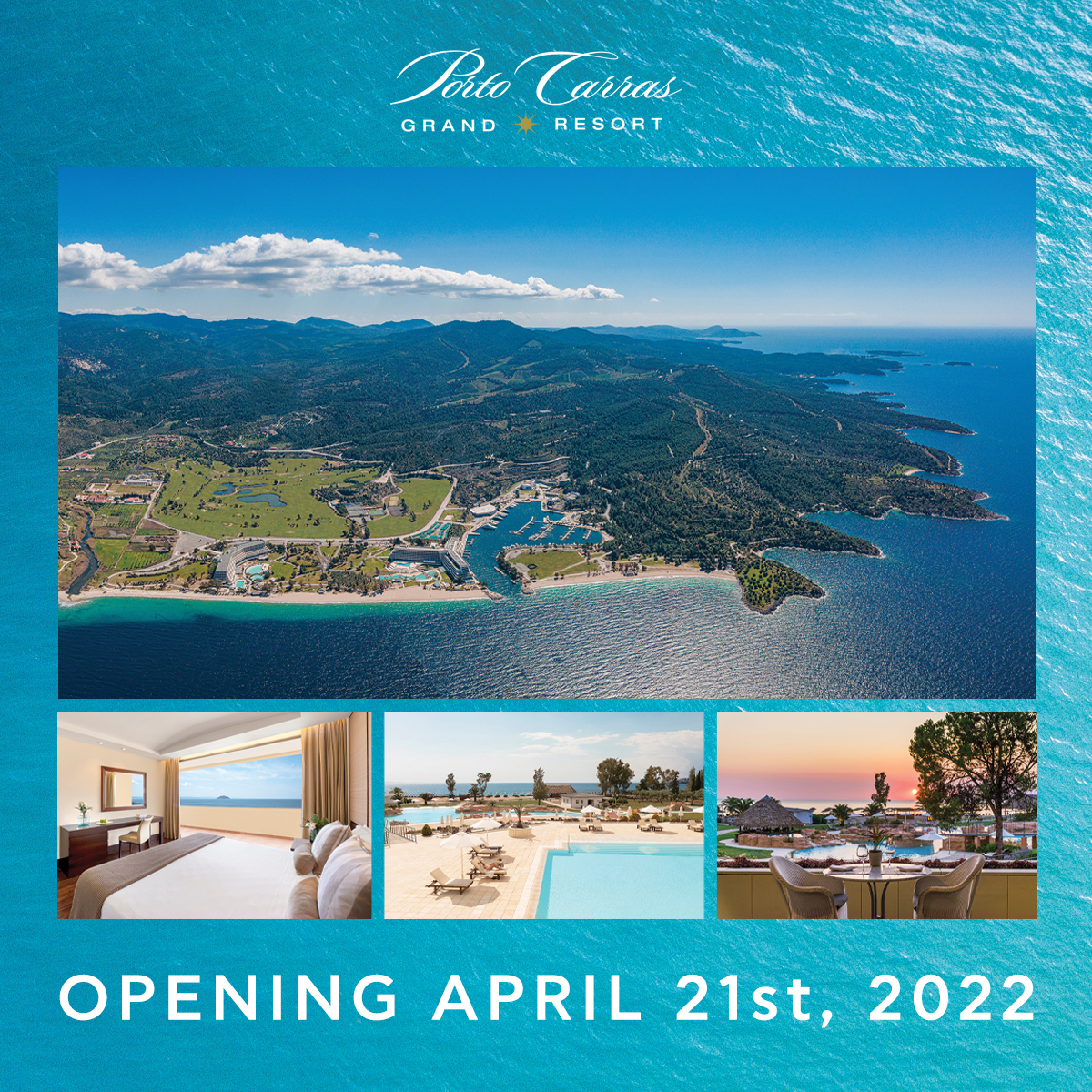Ανοίγει το Porto Carras Grand Resort στις 21 Απριλίου 2022