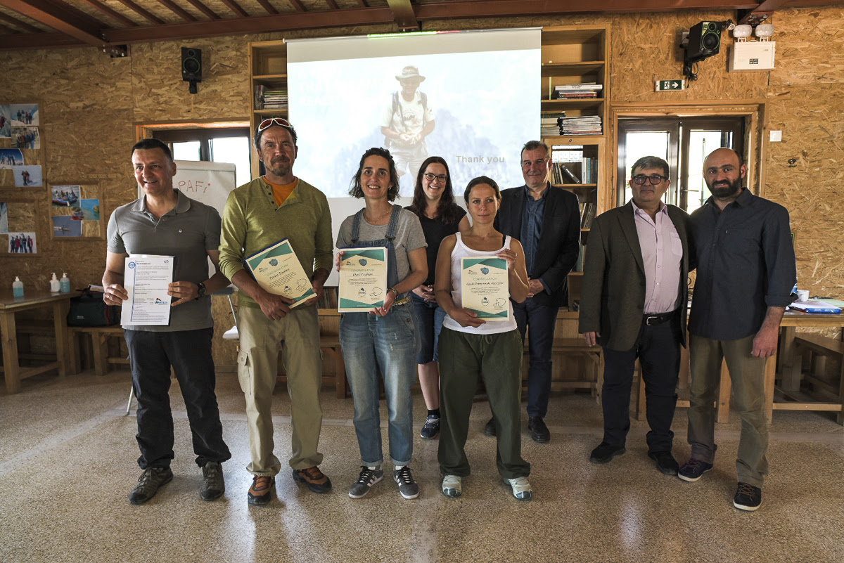 Απονομή πιστοποιητικών από ΣΕΤΕΥΔΑ για Υπαίθριες Δραστηριότητες Αναψυχής