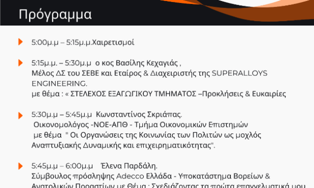 <em><strong>Εισηγητής στις «Μέρες Καριέρας» του Πανεπιστημίου Δυτικής Μακεδονίας είναι ο Πρόεδρος του Δικτύου «Περραιβία» Κώστας Σκριάπας</strong></em>