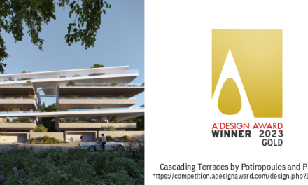 Χρυσό βραβείο A’ Design Award κατέκτησε η Potiropoulos+Partners για το έργο Cascading Terraces