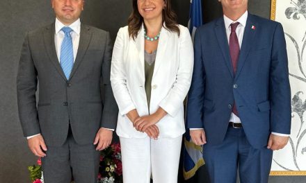 Την υπουργό Τουρισμού κυρία Όλγα Κεφαλογιάννη επισκέφθηκε σήμερα ο ομόλογος της από τη Μάλτα κ. Clayton Bartolo.