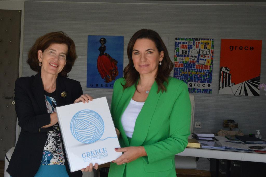 Συνάντηση Όλ. Κεφαλογιάννη με την Πρέσβειρα της Γαλλίας Laurence Auer