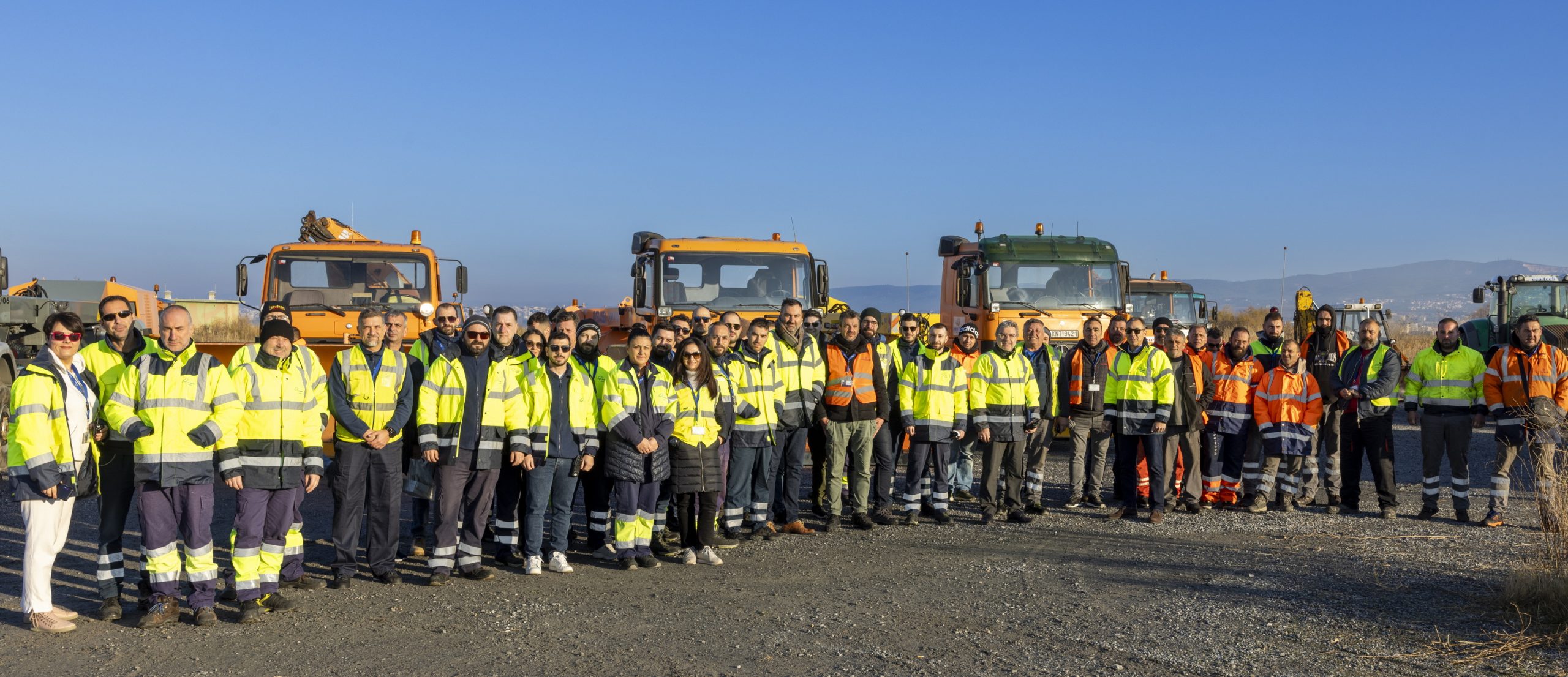 Με επιτυχία ολοκληρώθηκε η προγραμματισμένη άσκηση αποχιονισμού στο αεροδρόμιο Θεσσαλονίκης «Μακεδονία»