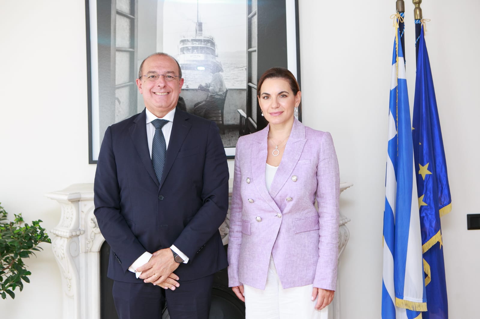 Συνάντηση Όλ. Κεφαλογιάννη με τον Πρέσβη της Ιταλίας στην Αθήνα Πάολο Κούκουλι