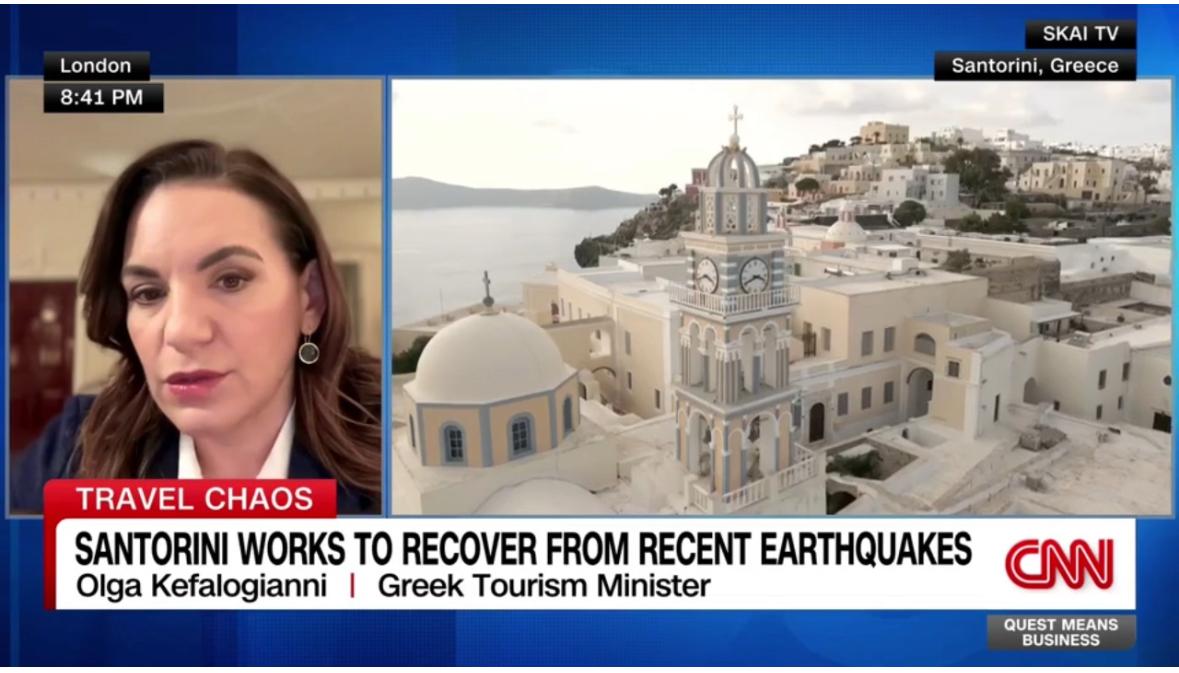 Συνεντεύξεις Υπουργού Τουρισμού σε BBC CNN
