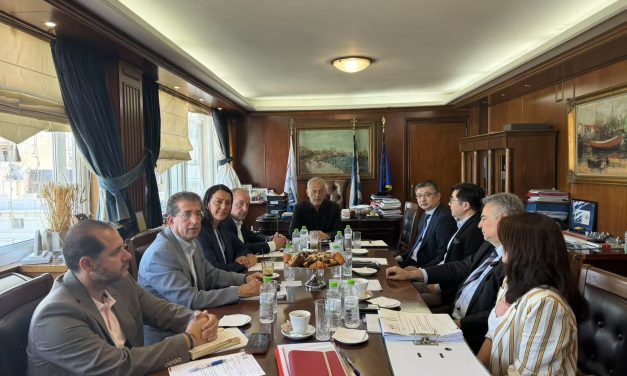 <strong>ΟΛΠ Α.Ε.: Συνάντηση του Διευθύνοντος Συμβούλου κ. Su Xudong με το Δήμαρχο Πειραιά κ. Γιάννη Μώραλη</strong>