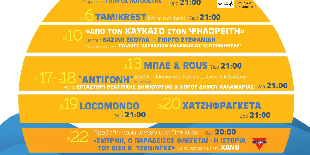 Το «Παρά θιν’ αλός» επιστρέφει στην Καλαμαριά: Η Τέχνη ξαναζωντανεύει δίπλα στη θάλασσα￼