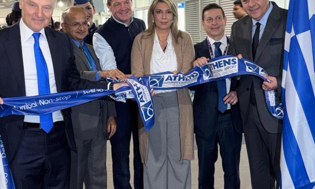 Η Υφυπουργός Τουρισμού Άννα Καραμανλή στα εγκαίνια των νέων απευθείας πτήσεων της IndiGo μεταξύ Ινδίας και Ελλάδας￼