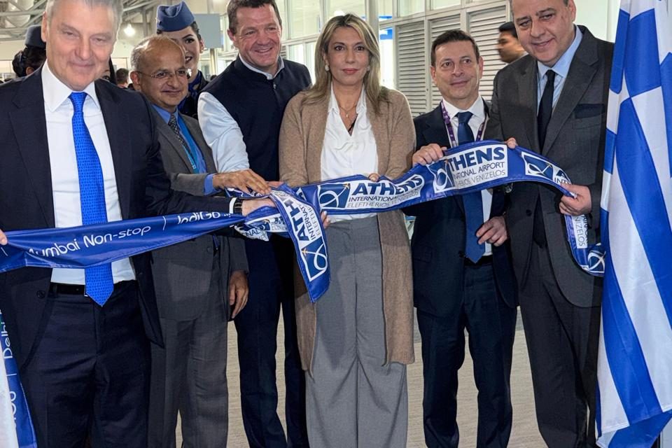 Η Υφυπουργός Τουρισμού Άννα Καραμανλή στα εγκαίνια των νέων απευθείας πτήσεων της IndiGo μεταξύ Ινδίας και Ελλάδας￼
