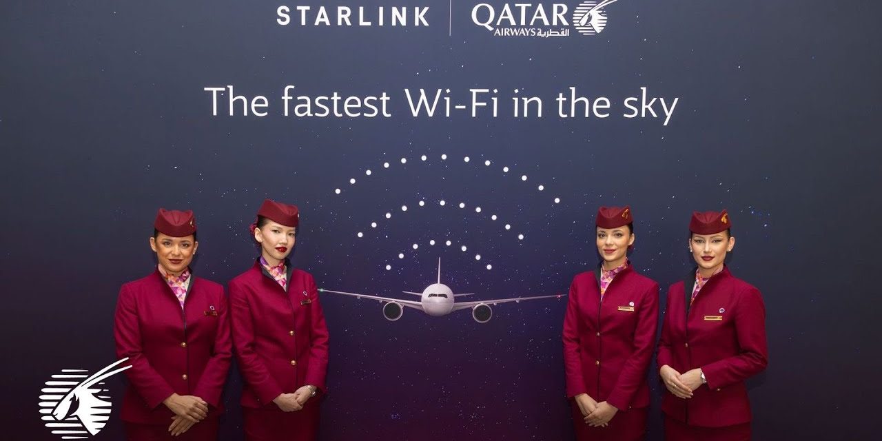 Η Qatar Airways εγκαινιάζει την πρώτη στον κόσμο εγκατάσταση Starlink Boeing 787 και Airbus A350 με Starlink