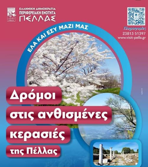 Η Πέλλα σας καλεί στις Ανθισμένες κερασιές…